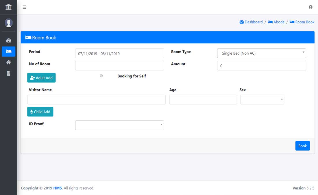 Abode Booking Form